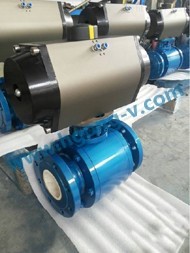 DIN/ANSI forged pneumatic ceramic ball valve